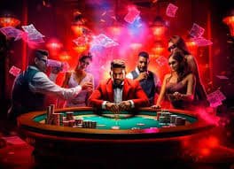 Suasana permainan live casino dengan dealer nyata dan tampilan antarmuka lionwin55